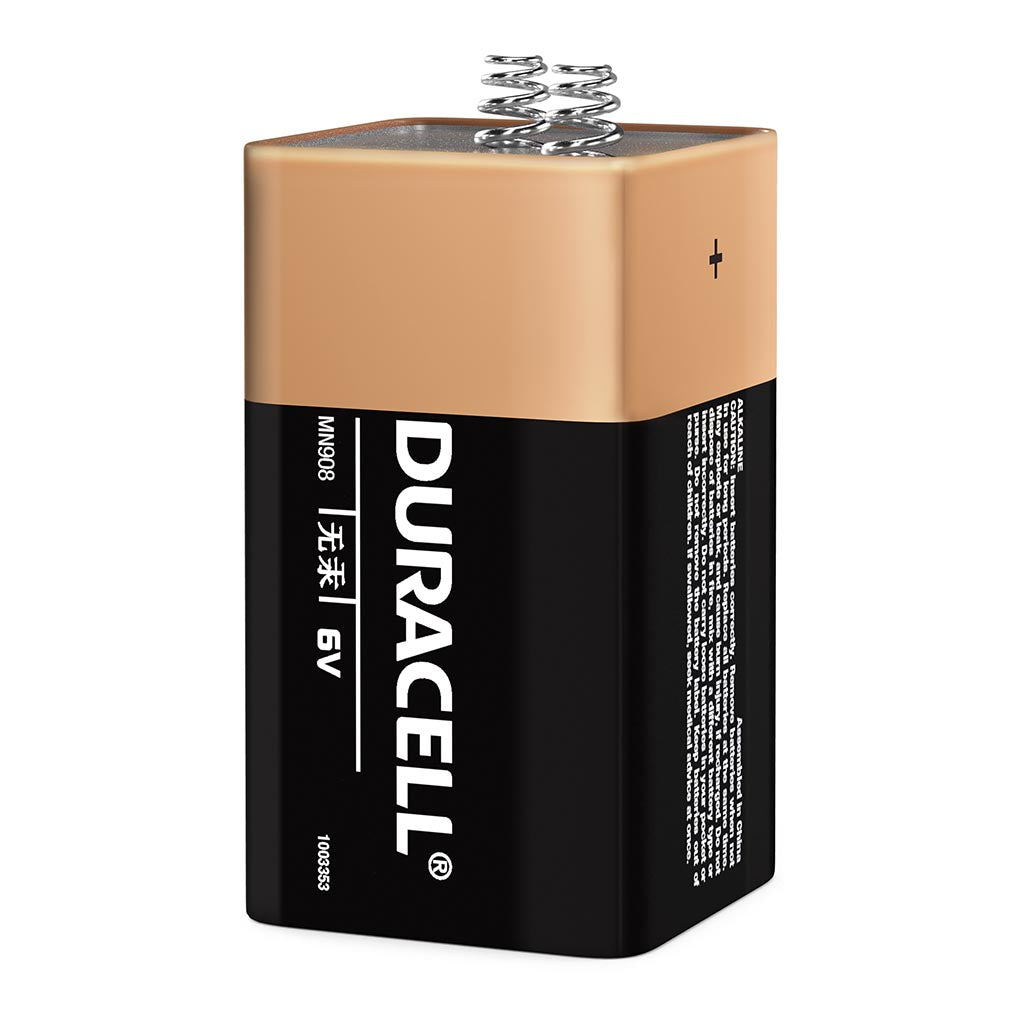 Duracell Coppertop Alkaline MN908 6V Battery – Long-Lasting Lantern Power