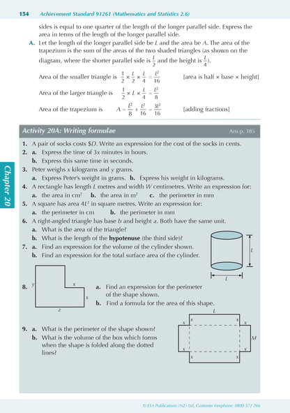 ESA Study Guide Level 2 Mathematics & Statistics