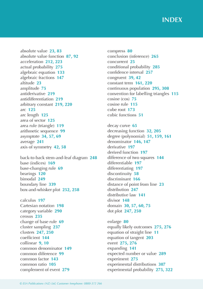 ESA Study Guide Level 2 Mathematics & Statistics