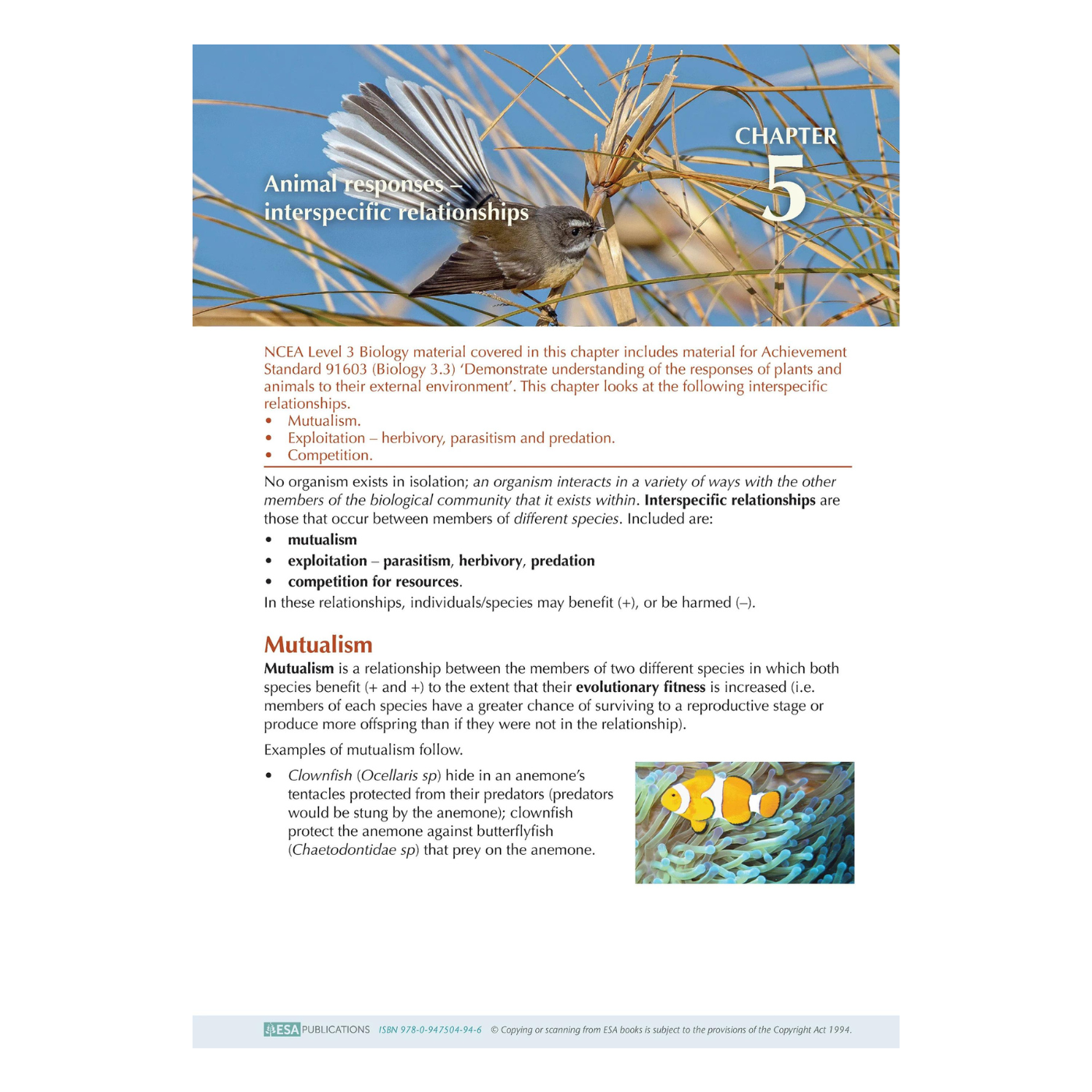 ESA Study Guide Level 3 Biology