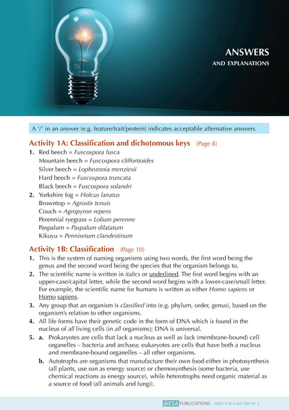 ESA Study Guide Level 2 Biology