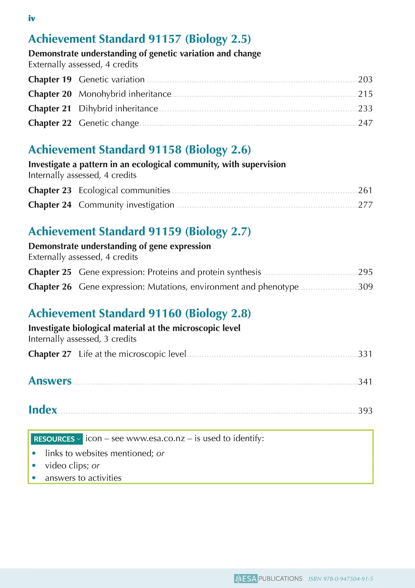 ESA Study Guide Level 2 Biology