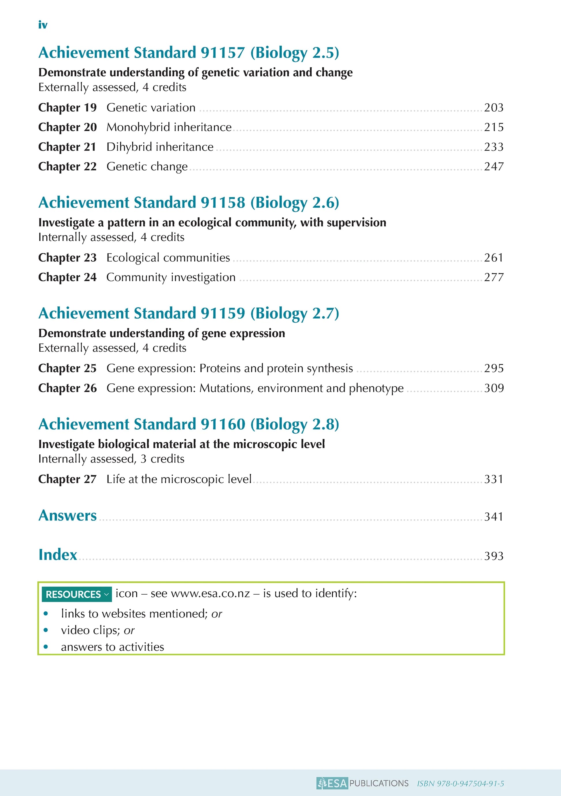 ESA Study Guide Level 2 Biology