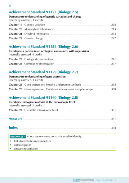 ESA Study Guide Level 2 Biology