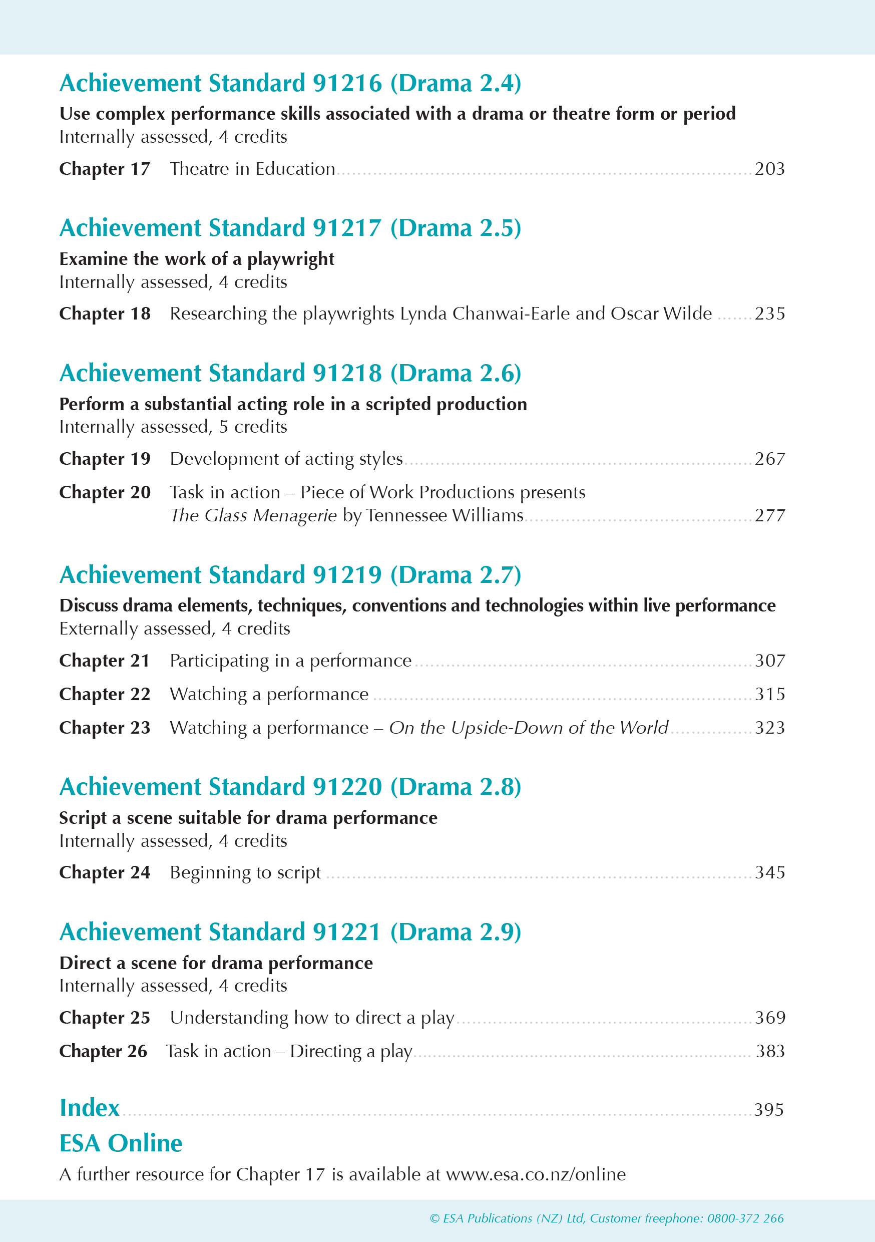 ESA Study Guide Level 2 Drama