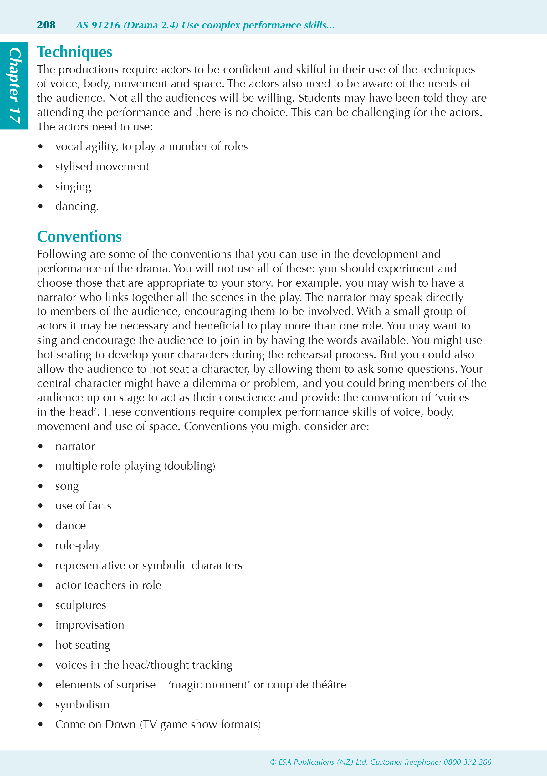 ESA Study Guide Level 2 Drama