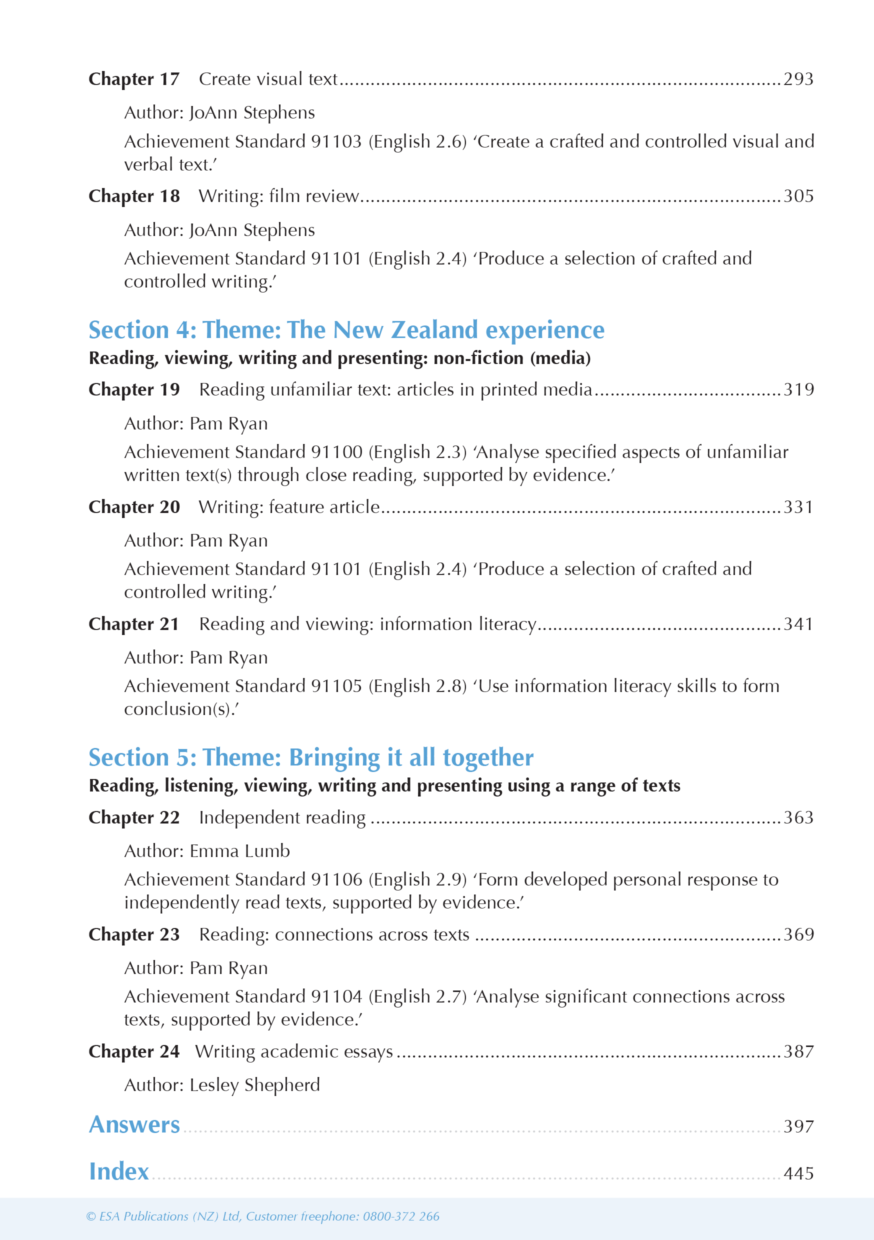 ESA Study Guide Level 2 English