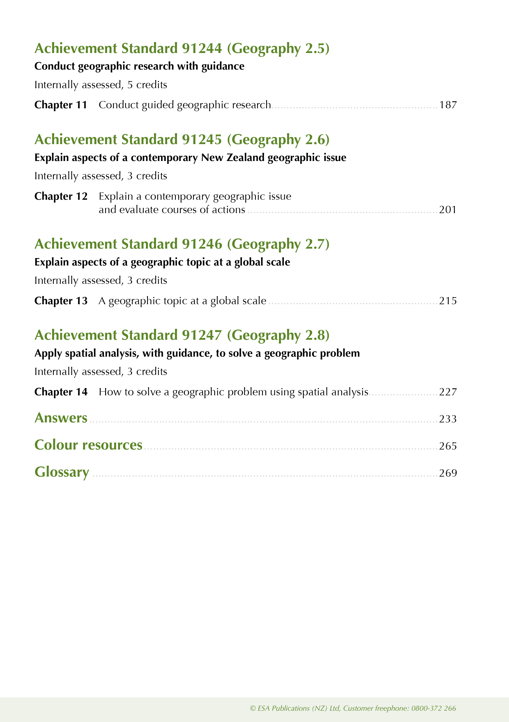 Geography Unit Study Guide ESA Study Guide Level 2 Geography – School Depot NZ