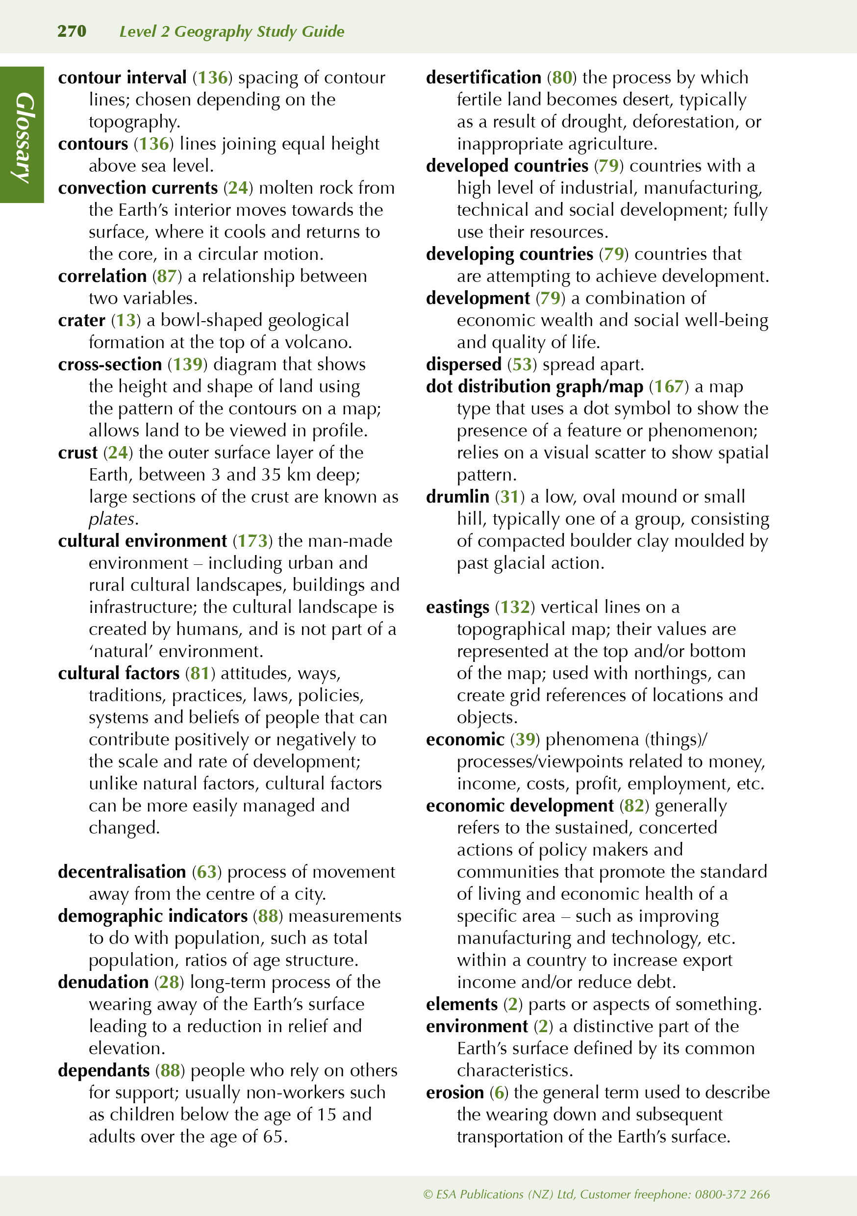 ESA Study Guide Level 2 Geography