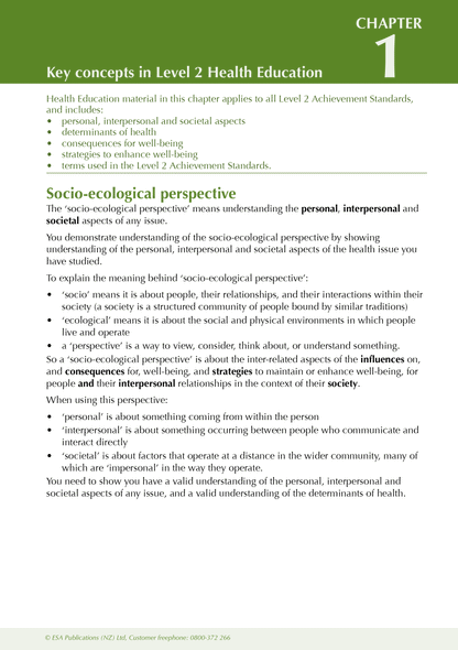 ESA Study Guide Level 2 Health Education