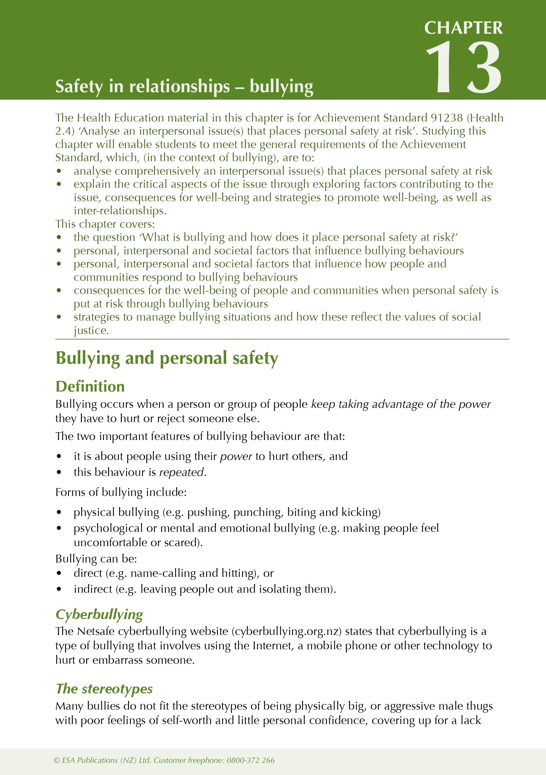 ESA Study Guide Level 2 Health Education