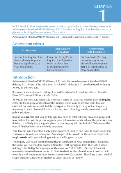 ESA Study Guide Level 2 History