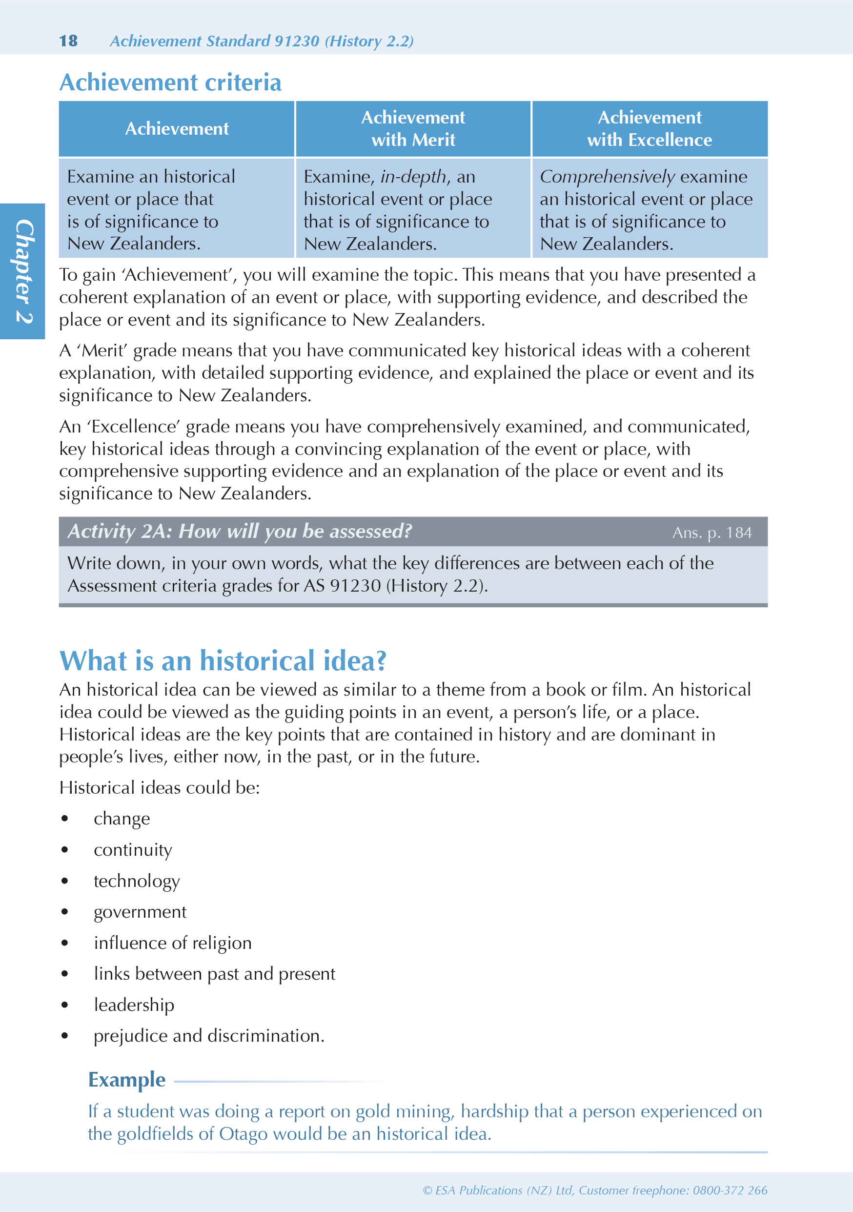 ESA Study Guide Level 2 History