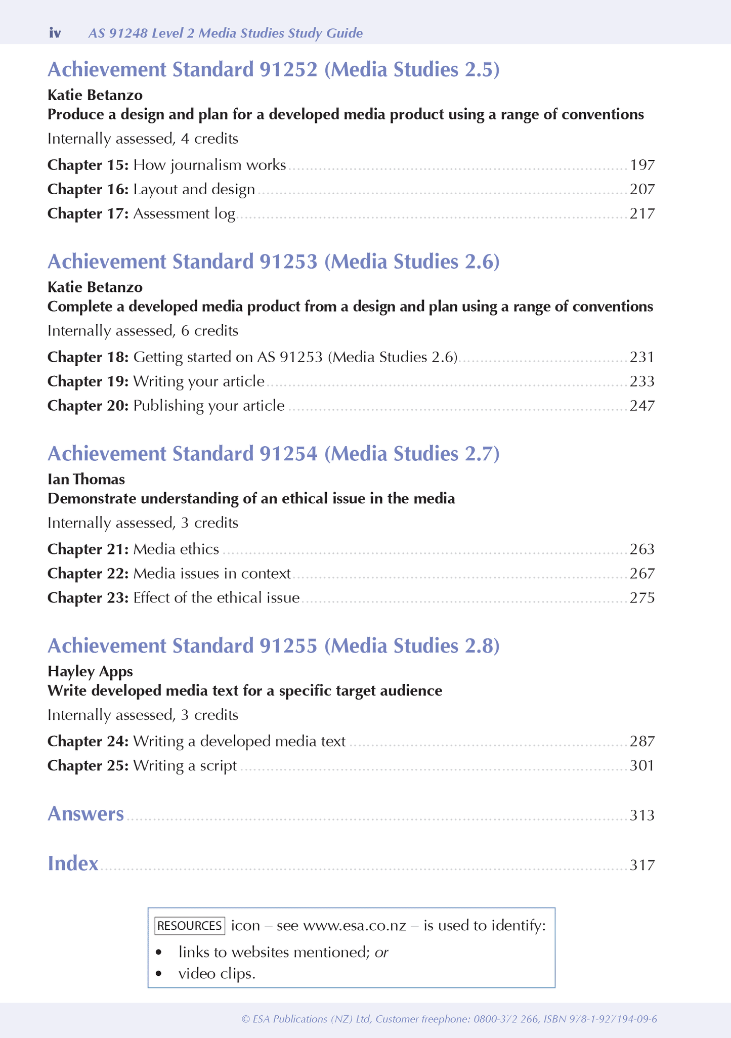 ESA Study Guide Level 2 Media Studies