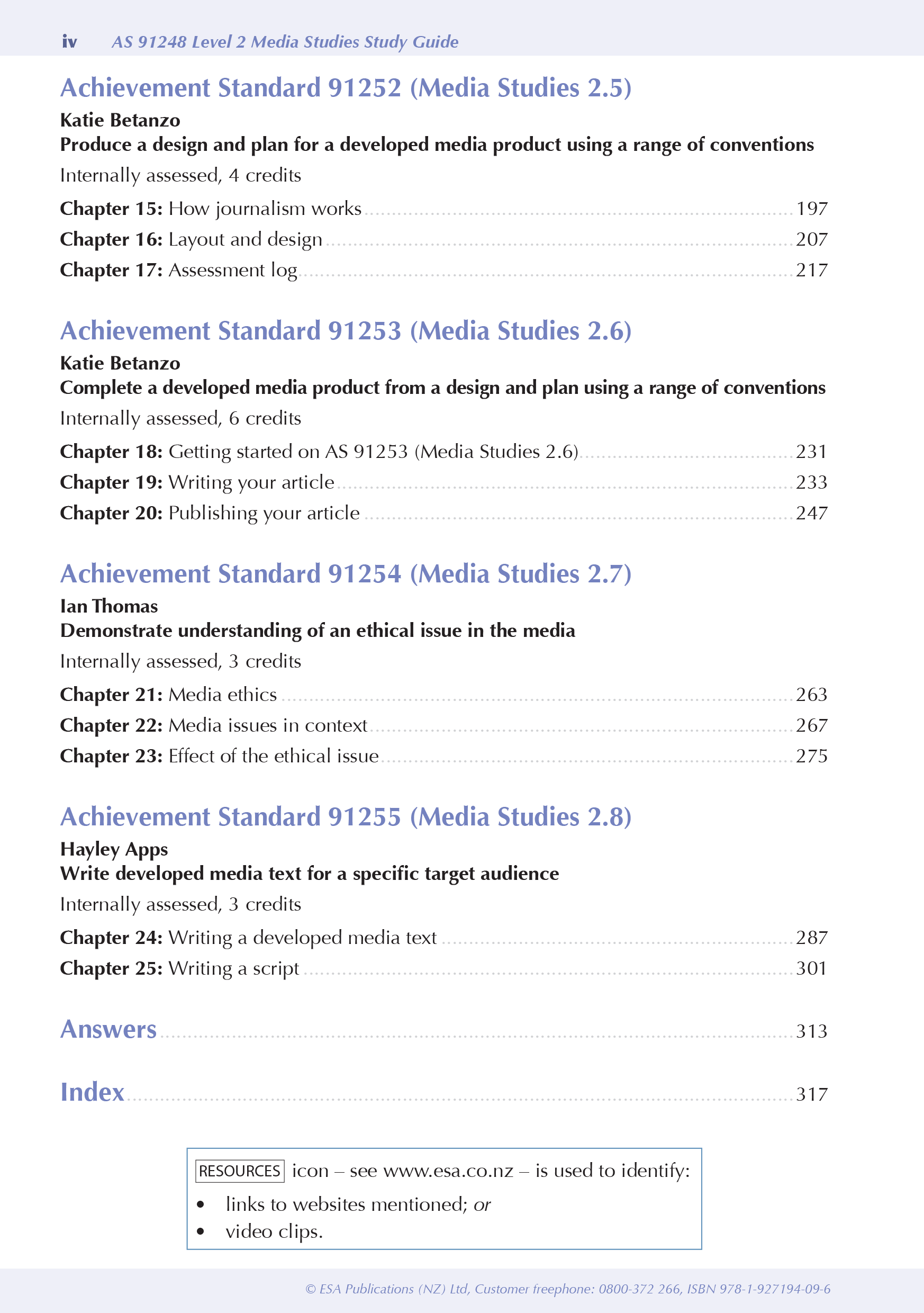 ESA Study Guide Level 2 Media Studies