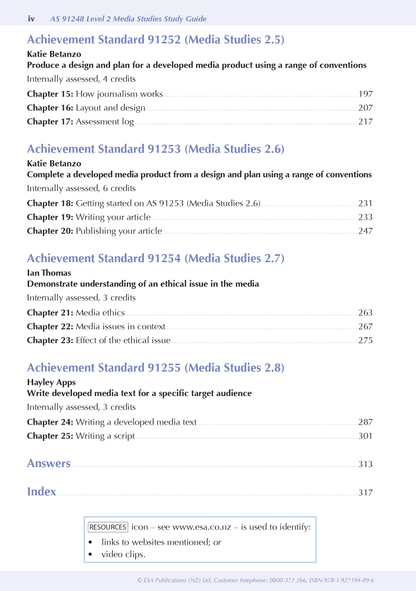 ESA Study Guide Level 2 Media Studies