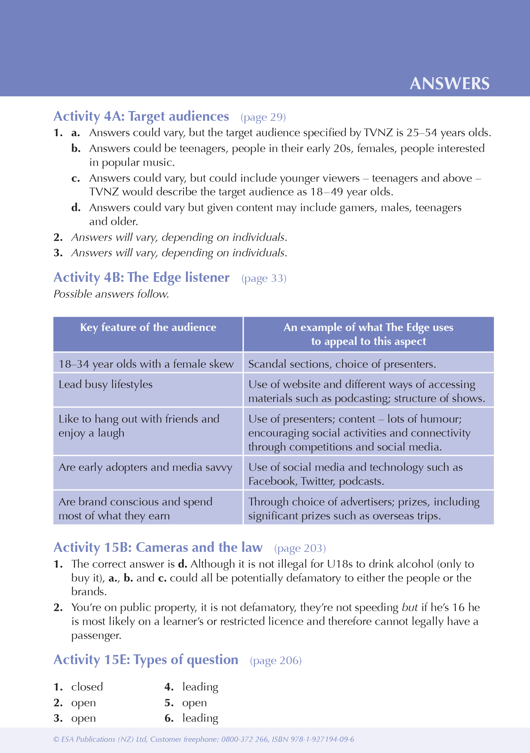 ESA Study Guide Level 2 Media Studies