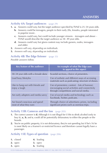 ESA Study Guide Level 2 Media Studies