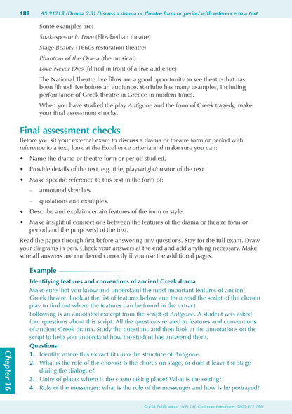 ESA Study Guide Level 3 Drama