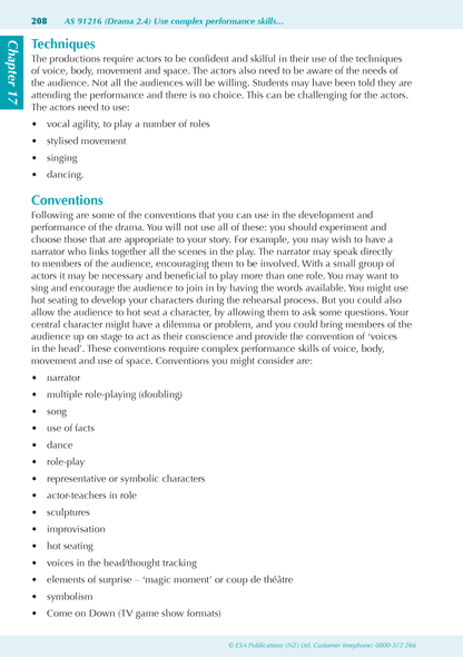 ESA Study Guide Level 3 Drama
