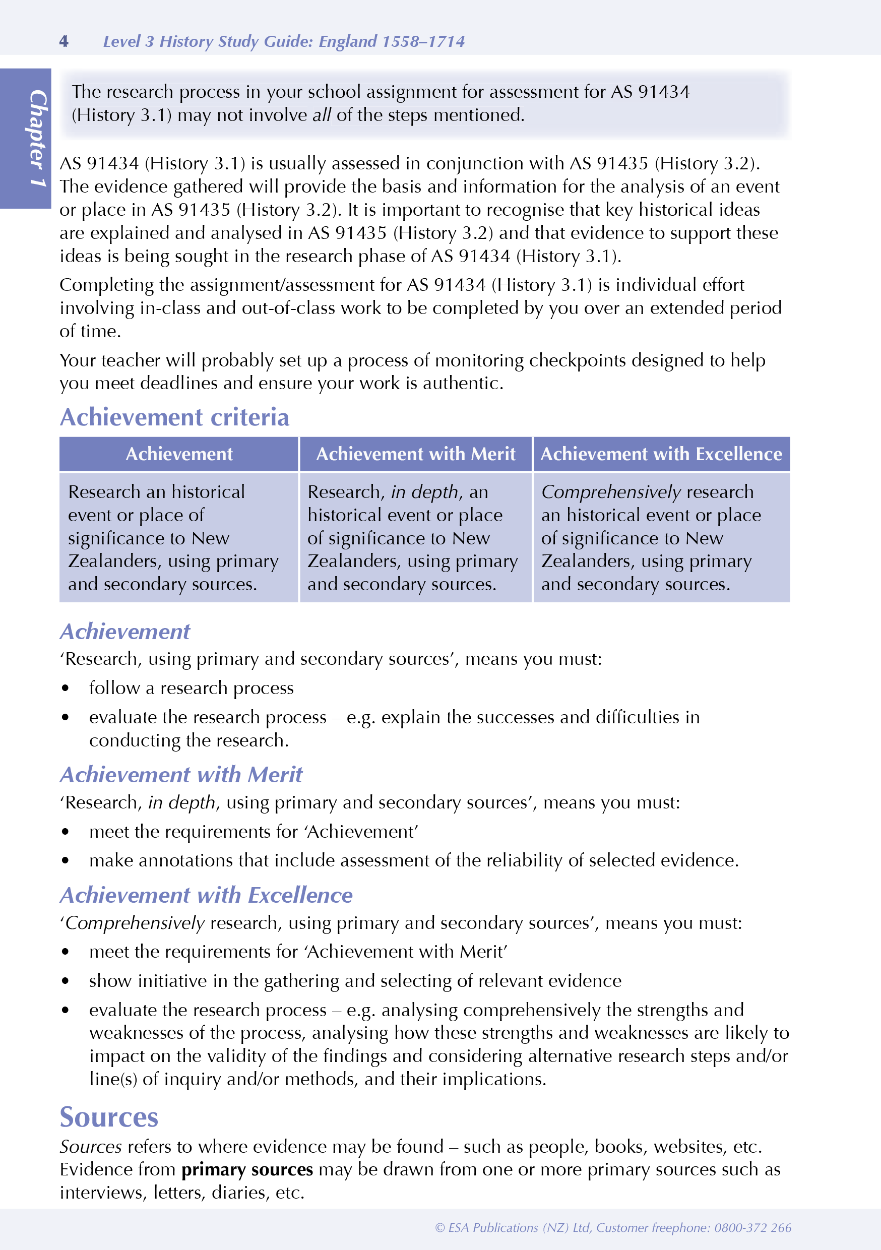 ESA Study Guide Level 3 England History