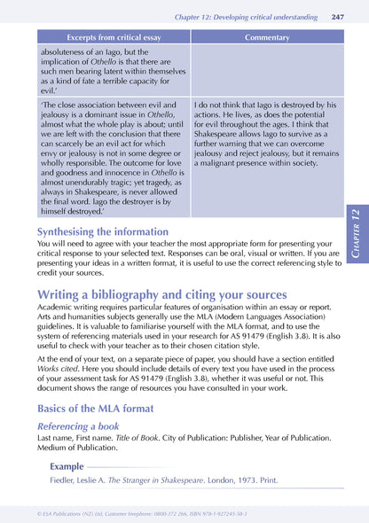 ESA Study Guide Level 3 English