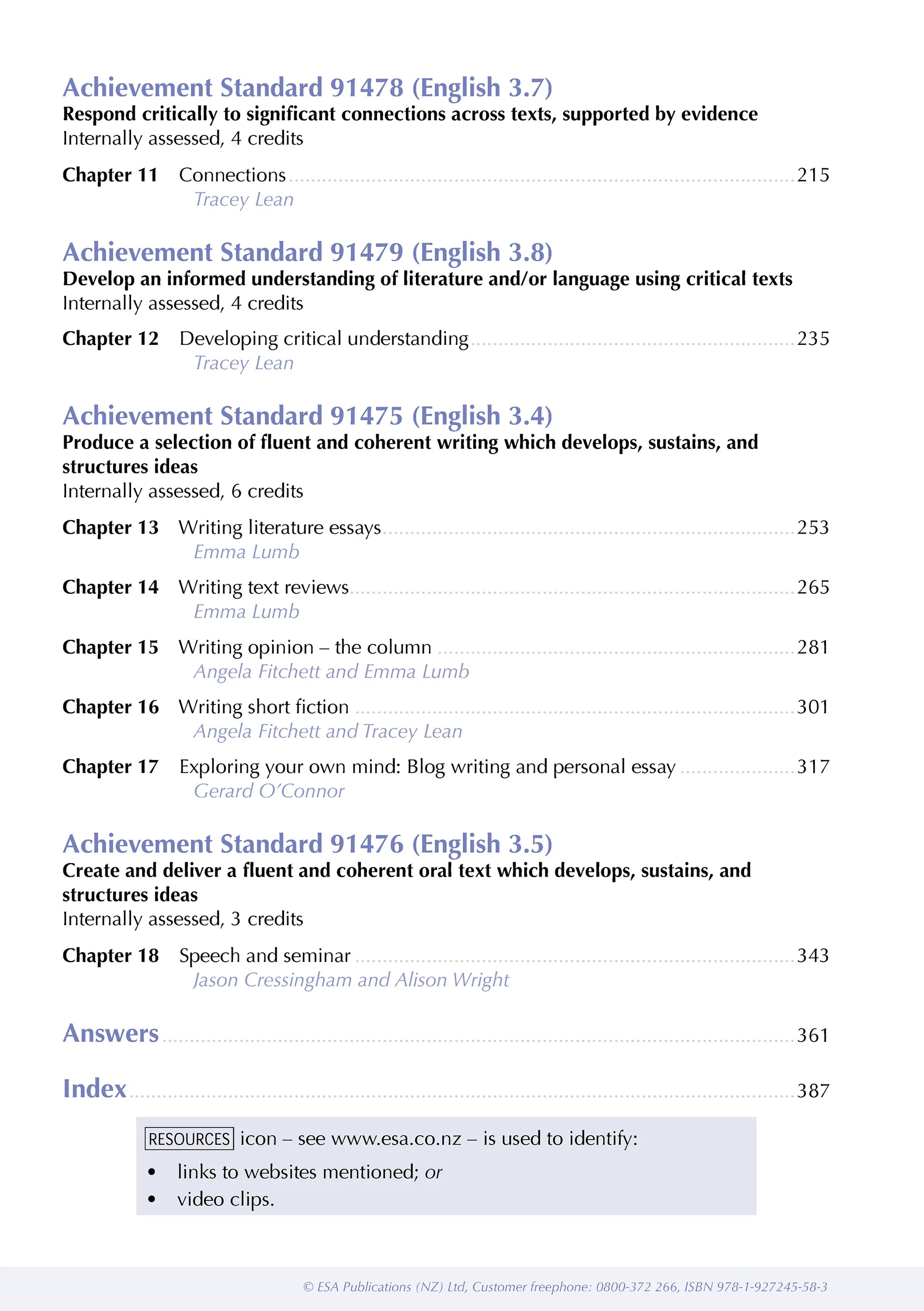 ESA Study Guide Level 3 English