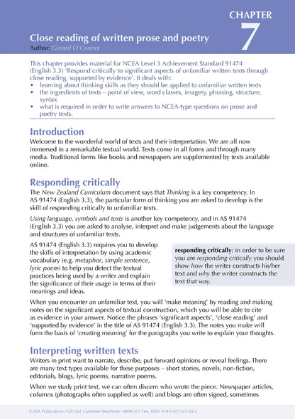 ESA Study Guide Level 3 English