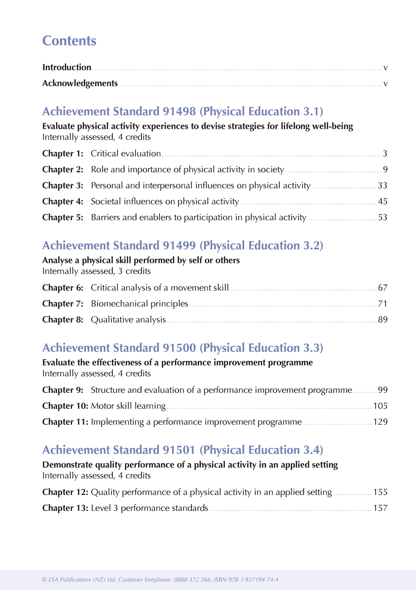 ESA Study Guide Level 3 Physical Education