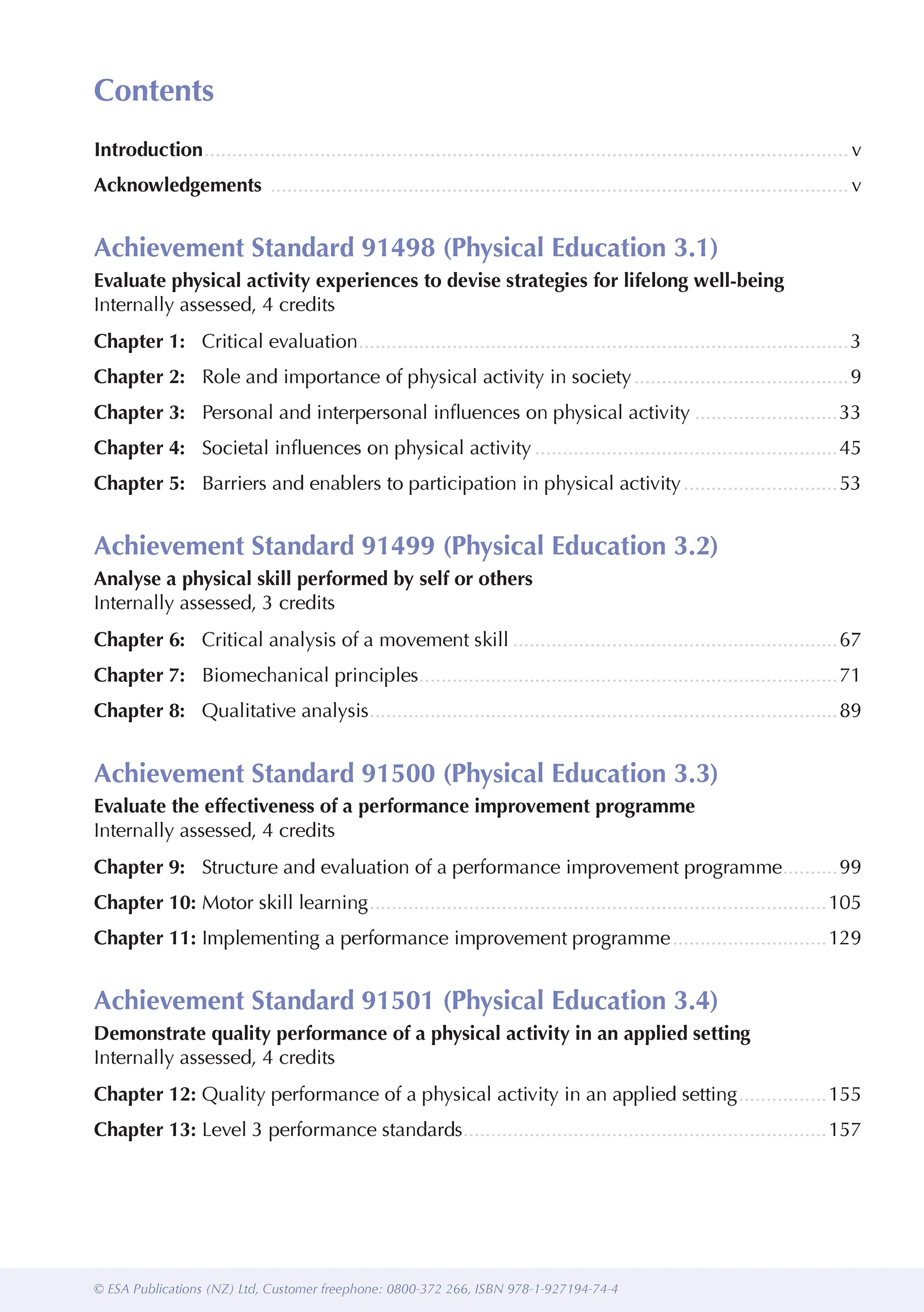 ESA Study Guide Level 3 Physical Education