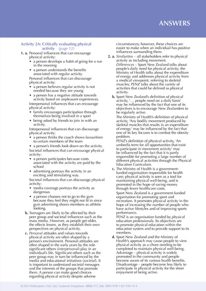 ESA Study Guide Level 3 Physical Education