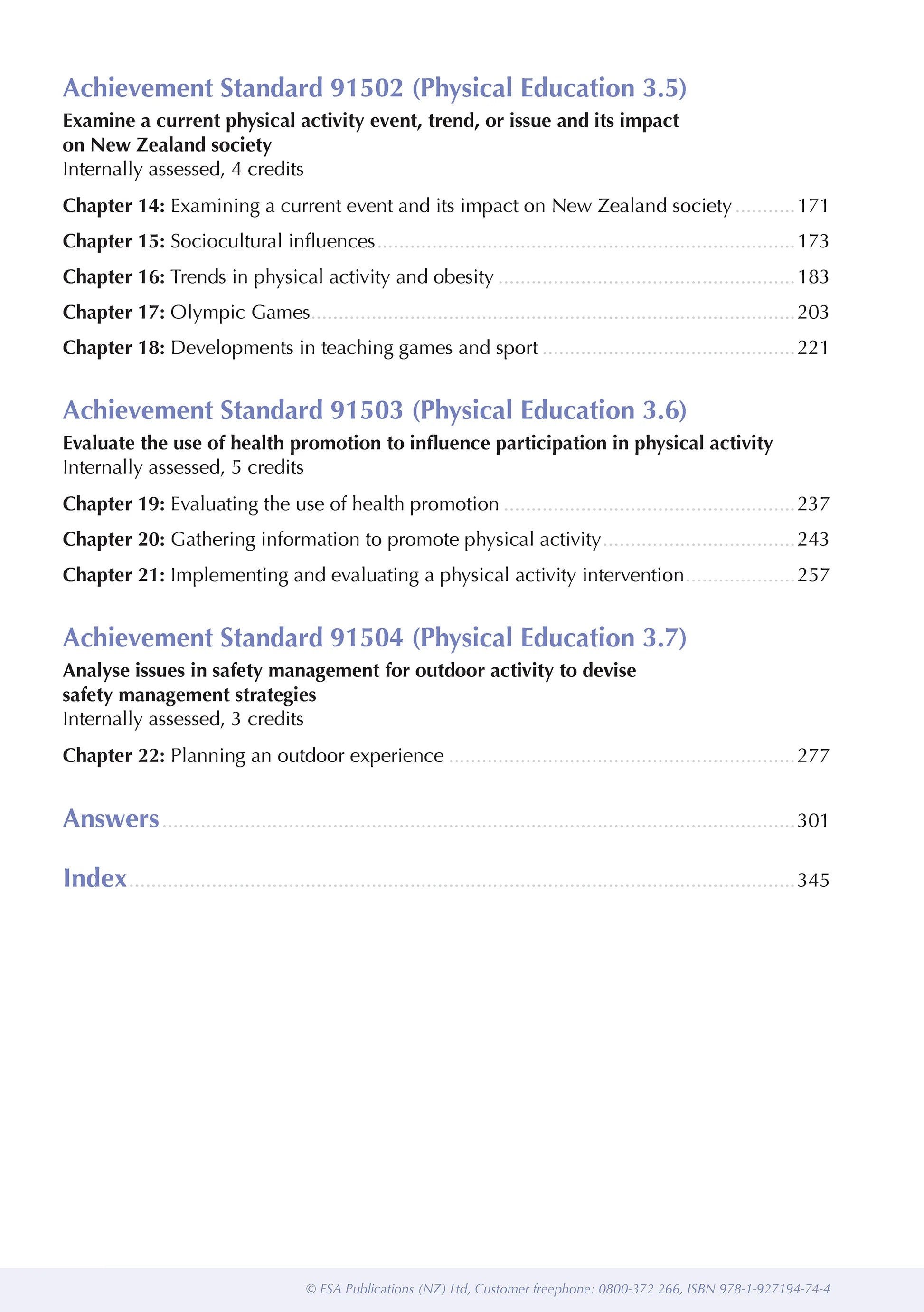 ESA Study Guide Level 3 Physical Education