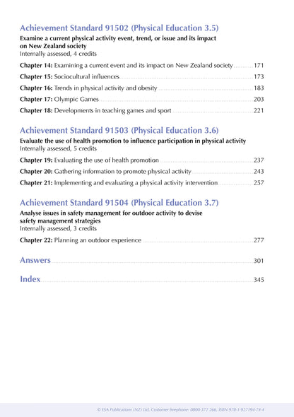 ESA Study Guide Level 3 Physical Education