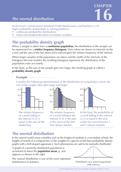 ESA Study Guide Level 3 Statistics
