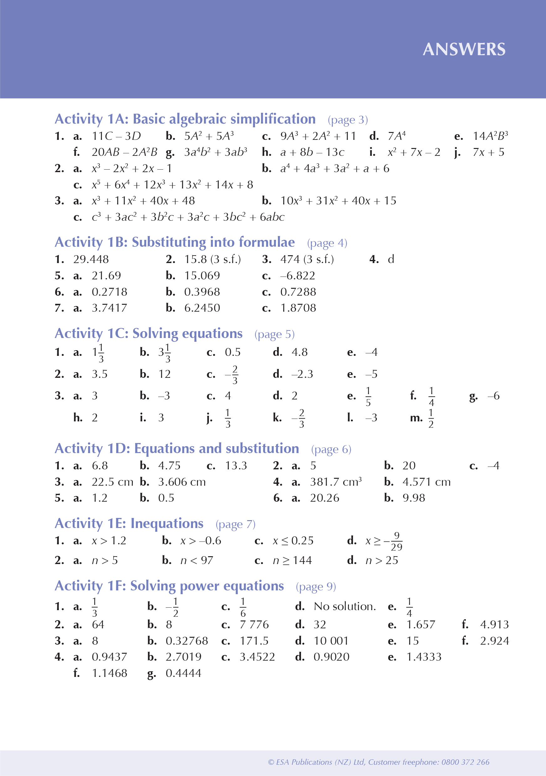 ESA Study Guide Level 3 Statistics