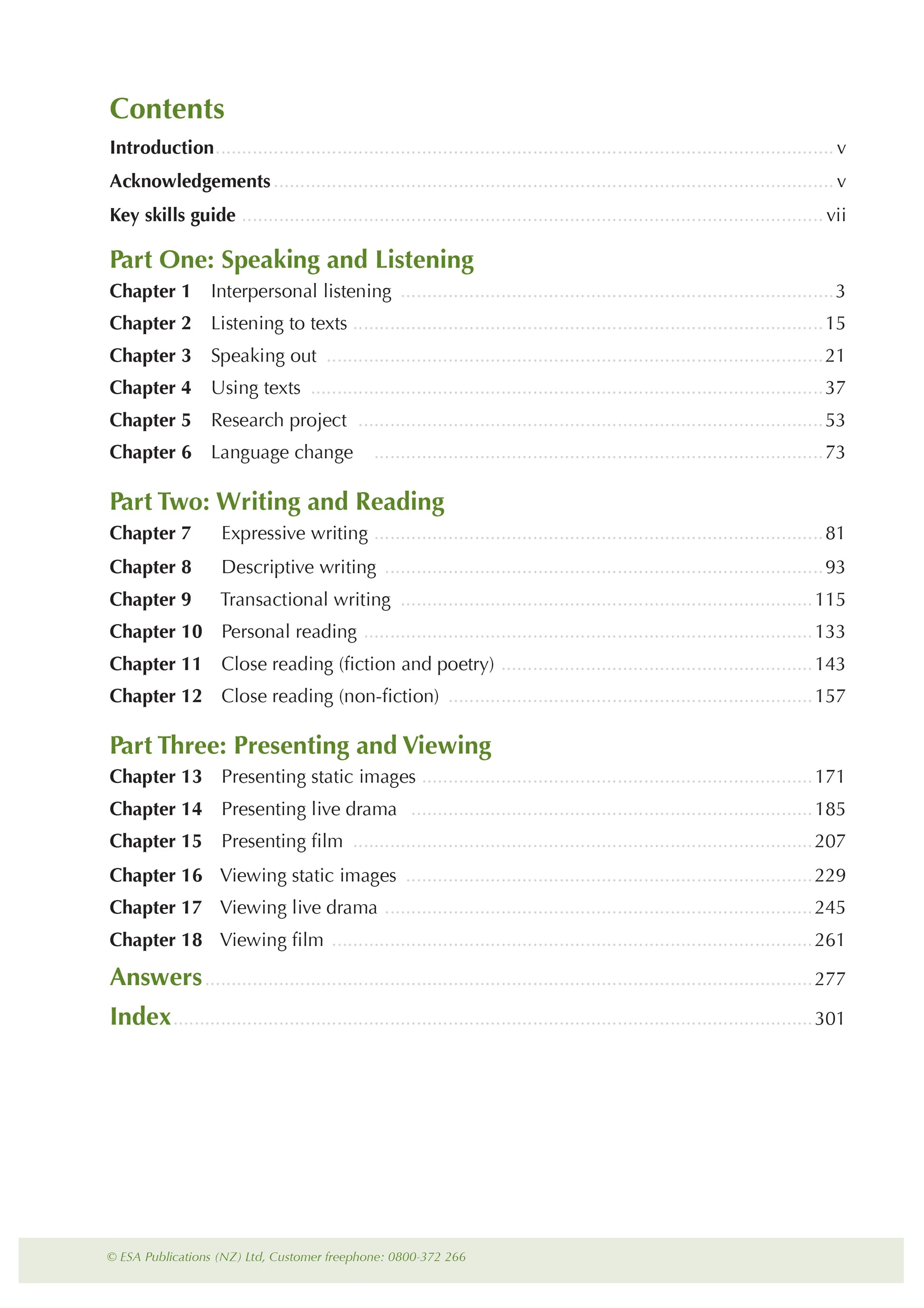 ESA Study Guide Year 10 English
