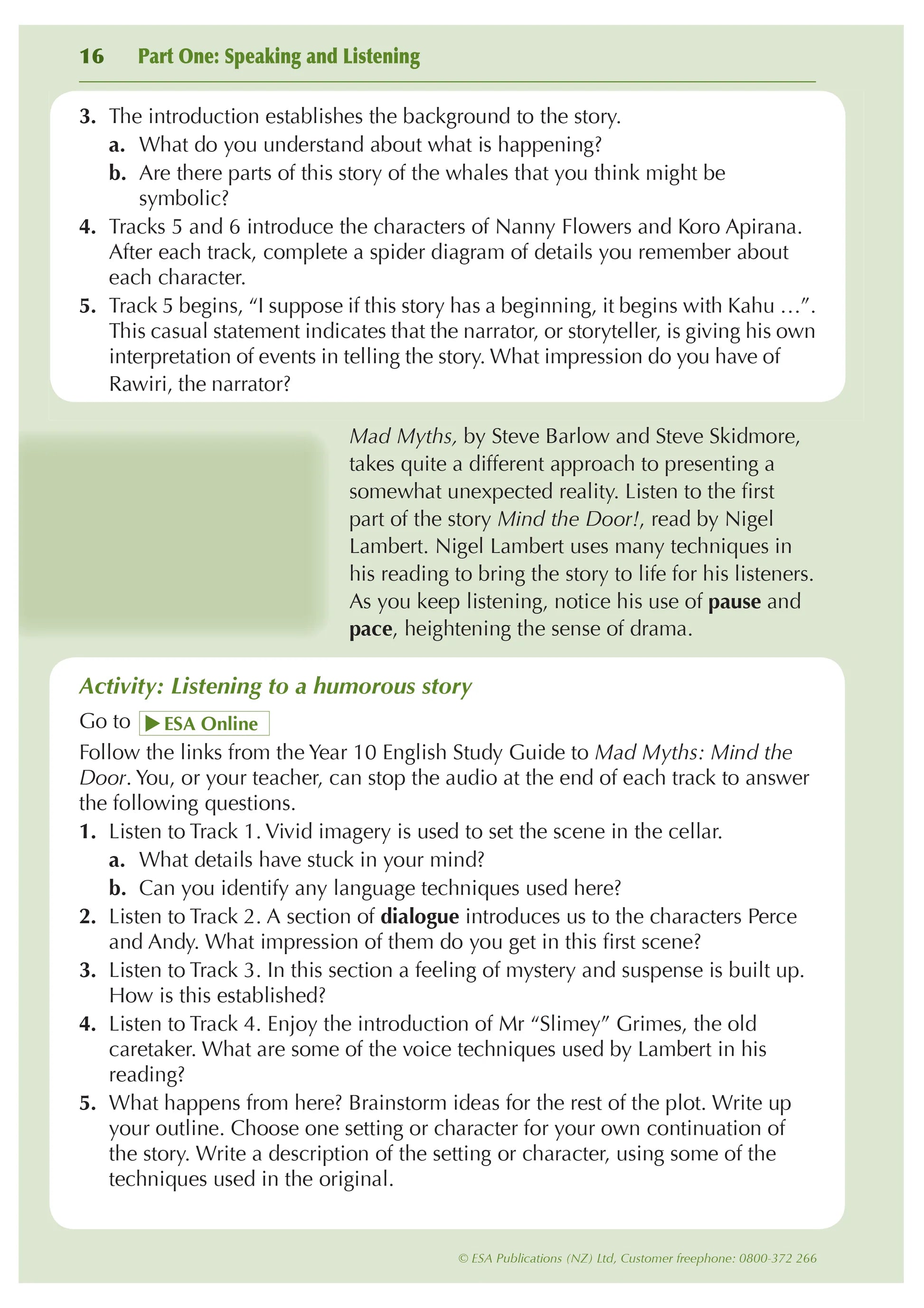 ESA Study Guide Year 10 English