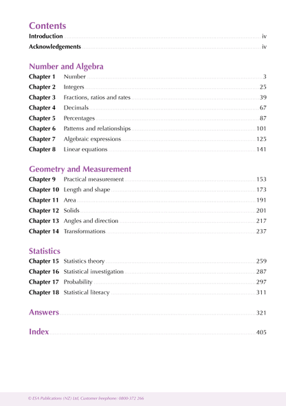 ESA Study Guide Year 9 Mathematics and Statistics