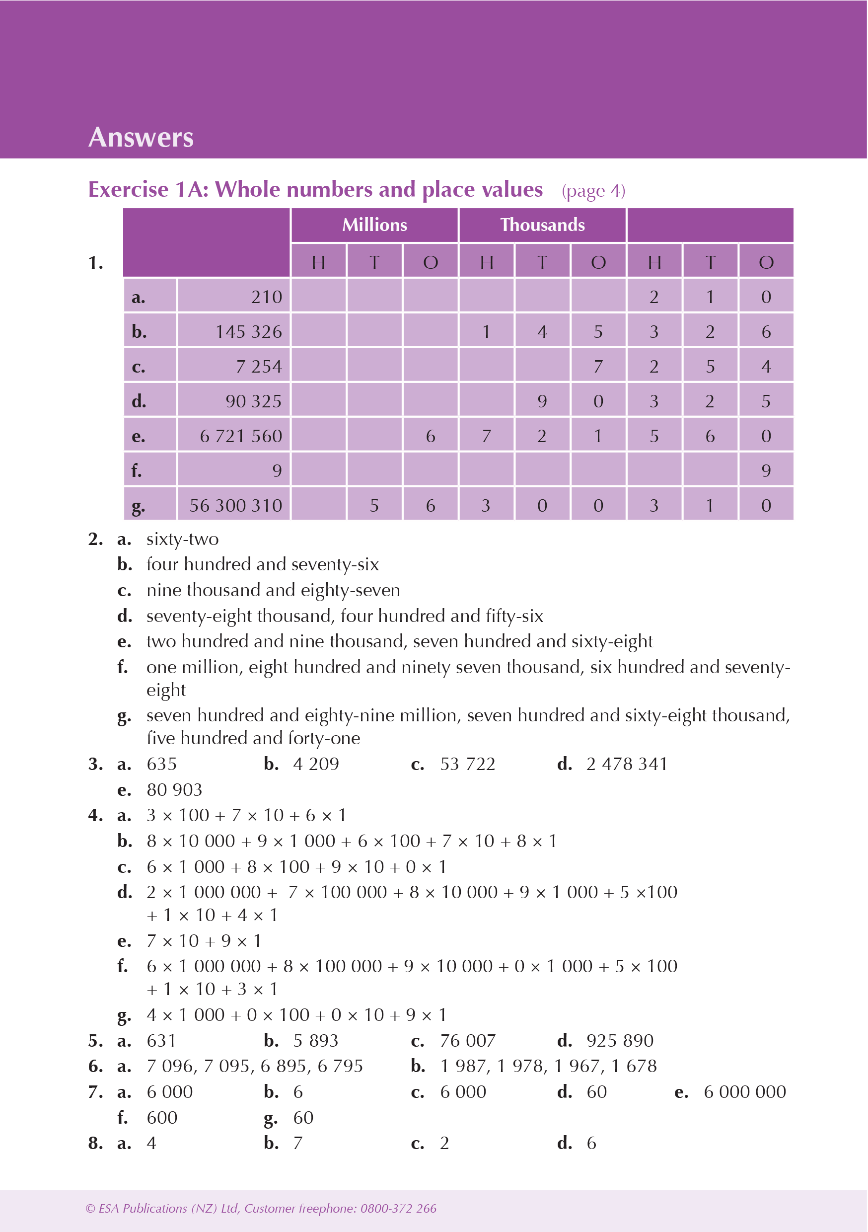 ESA Study Guide Year 9 Mathematics and Statistics