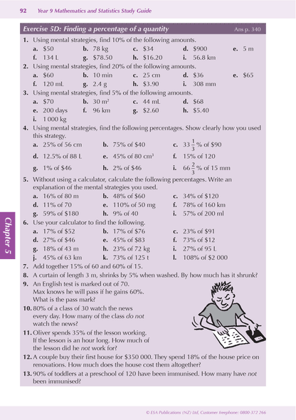 ESA Study Guide Year 9 Mathematics and Statistics