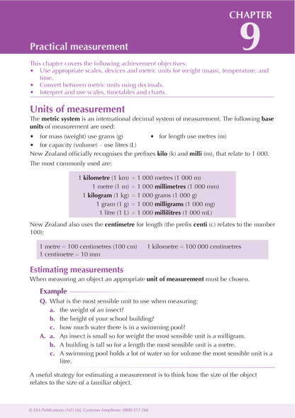 ESA Study Guide Year 9 Mathematics and Statistics