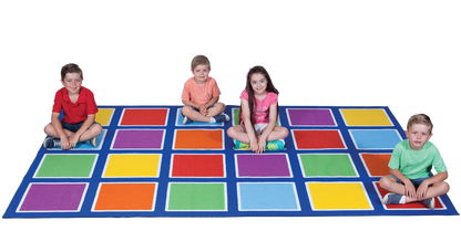 Elizabeth Richards Rug Non-Slip Colour square 3x2m