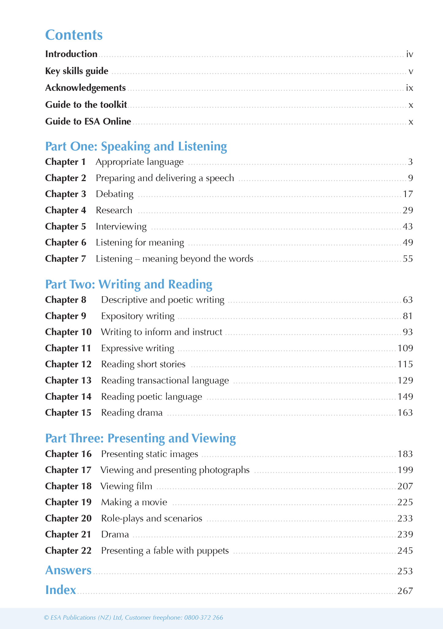 ESA Study Guide Year 9 English