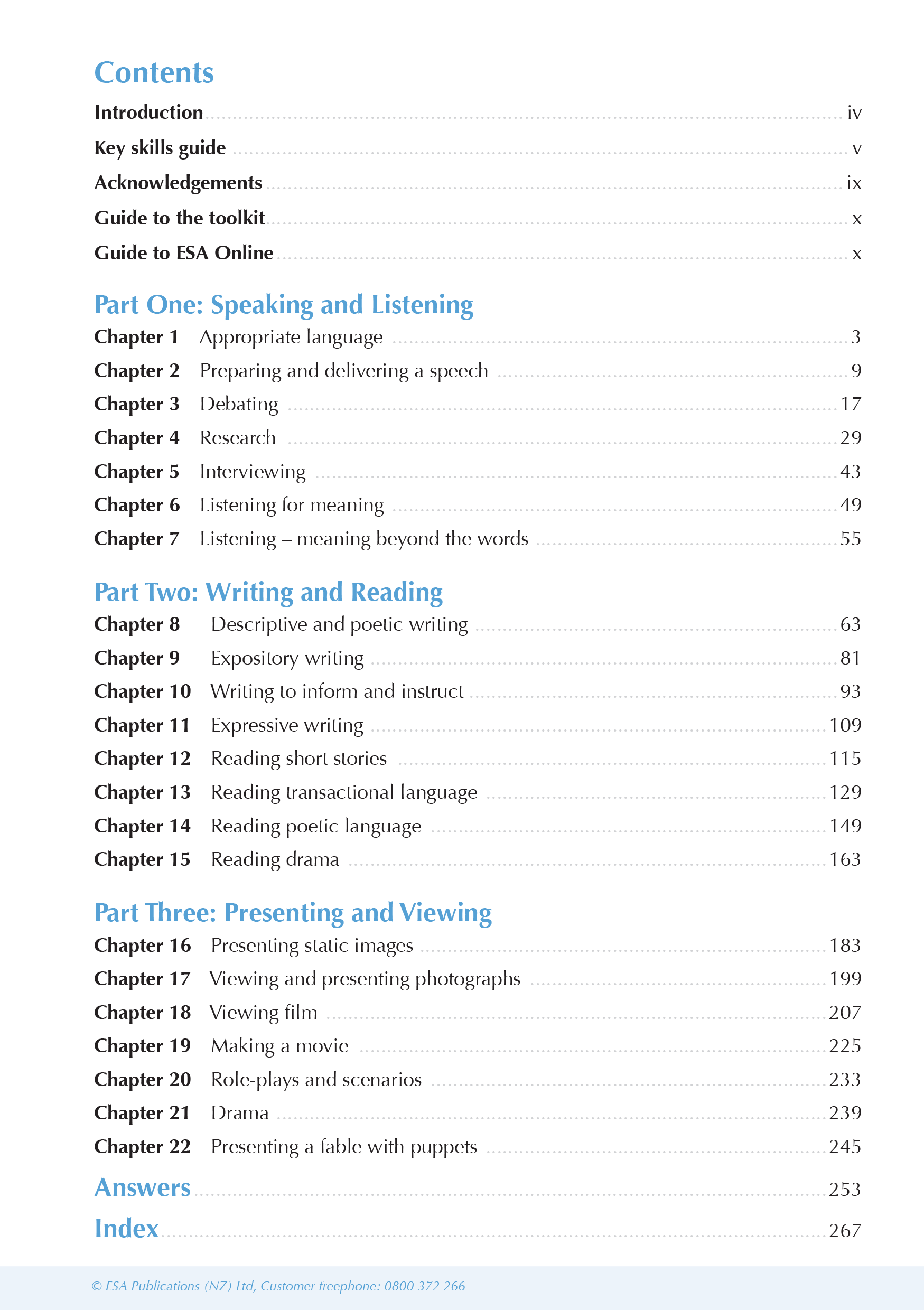 ESA Study Guide Year 9 English