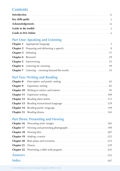 ESA Study Guide Year 9 English