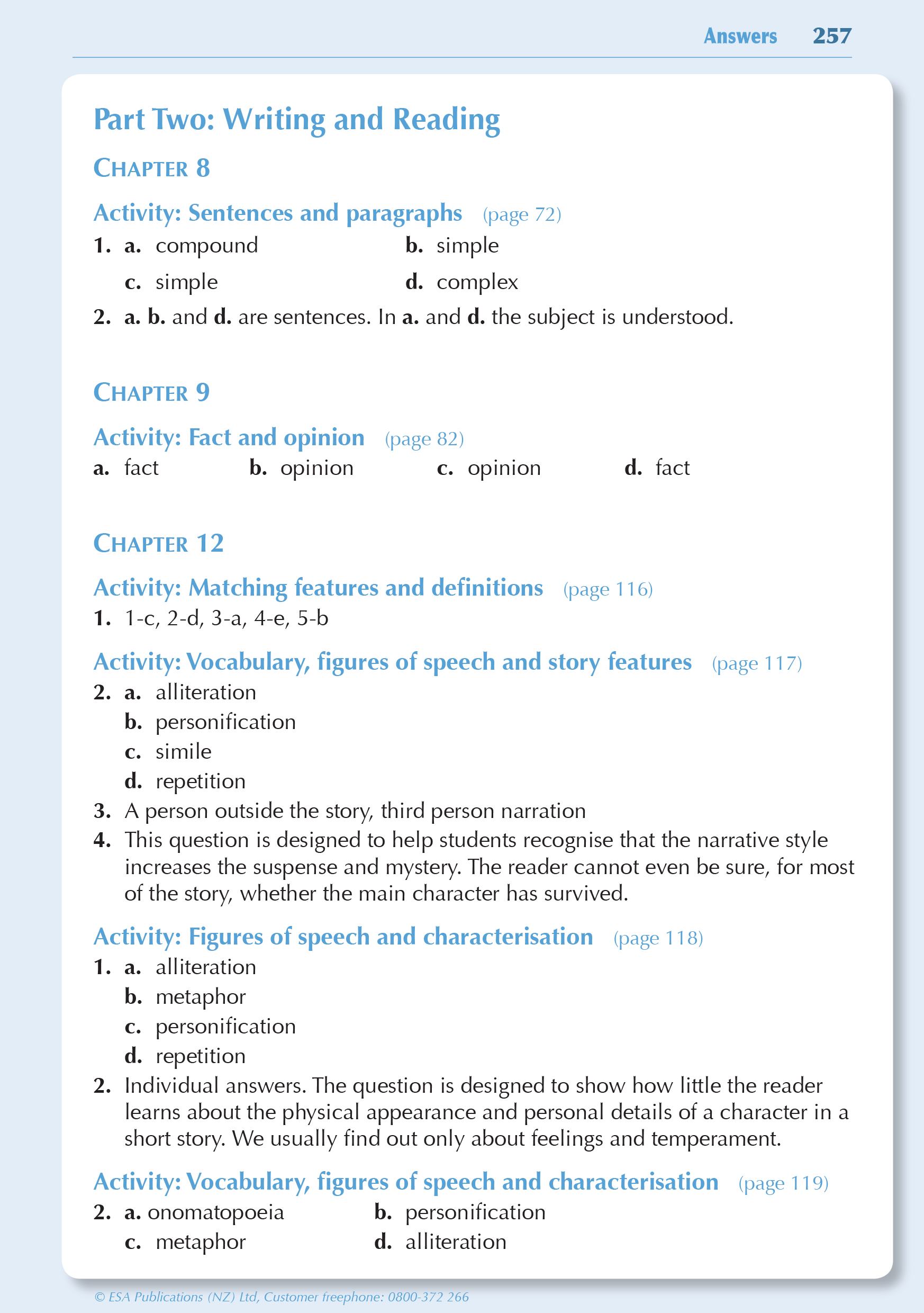 ESA Study Guide Year 9 English
