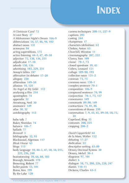 ESA Study Guide Year 9 English