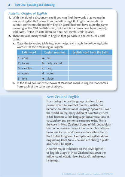 ESA Study Guide Year 9 English