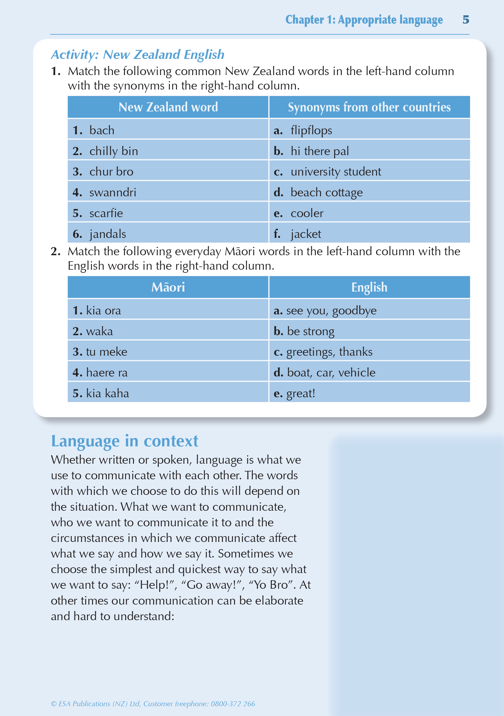 ESA Study Guide Year 9 English