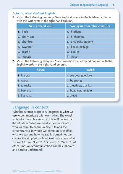 ESA Study Guide Year 9 English